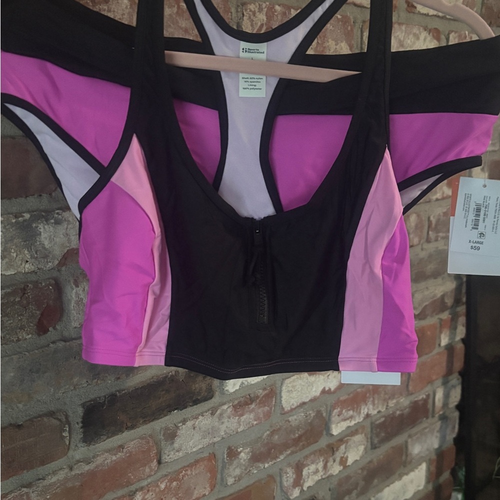 Sports Illustrated Swim Pink and Black Bikini